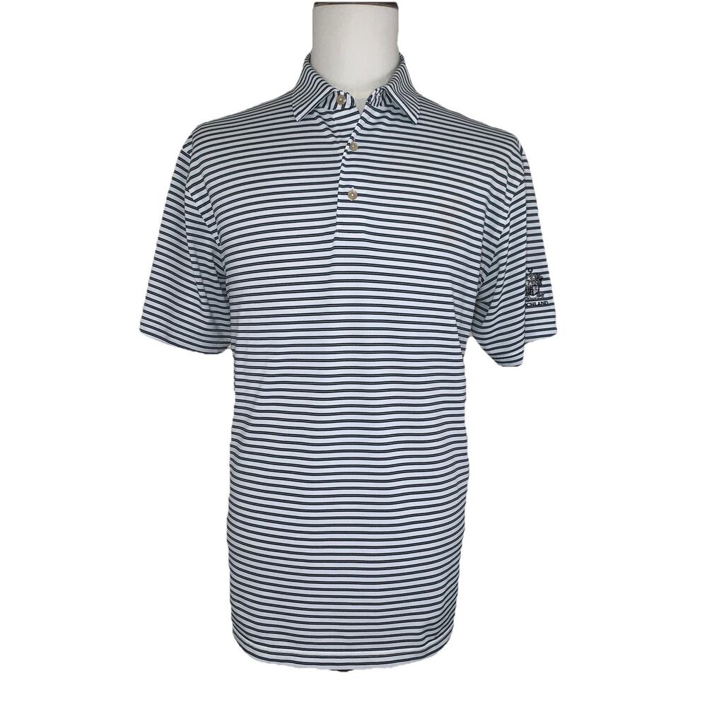 Peter Millar Summer Comfort Polo Men’s Large Richland Country Club Short Sleeve